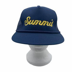 Trucker Hat Embroidered Summit Mesh Back Snap Back